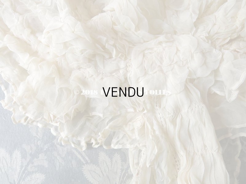 画像13: アンティーク マリアージュのヘッドドレス シルクオーガンジーのフリル