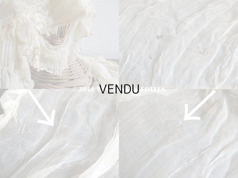 画像7: アンティーク マリアージュのヘッドドレス シルクオーガンジーのフリル