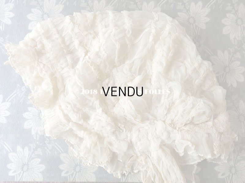 画像12: アンティーク マリアージュのヘッドドレス シルクオーガンジーのフリル