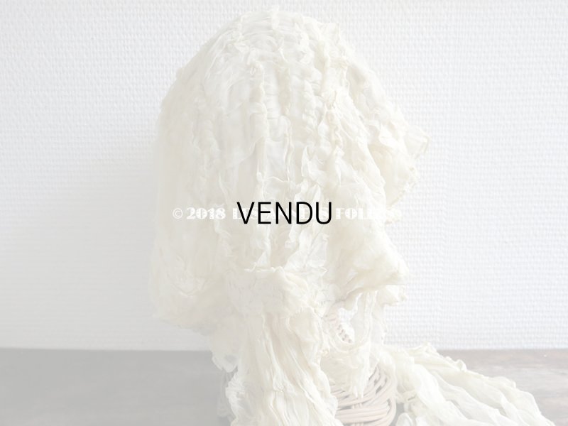 画像3: アンティーク マリアージュのヘッドドレス シルクオーガンジーのフリル