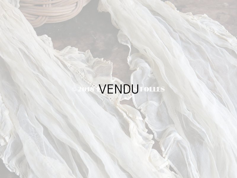 画像6: アンティーク マリアージュのヘッドドレス シルクオーガンジーのフリル