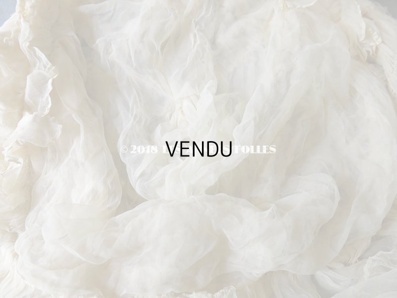 画像18: アンティーク マリアージュのヘッドドレス シルクオーガンジーのフリル