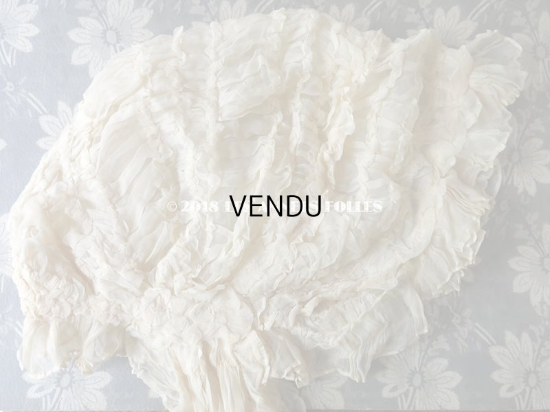 画像14: アンティーク マリアージュのヘッドドレス シルクオーガンジーのフリル