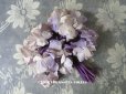 画像1: アンティーク コサージュ  薄紫の花 (1)