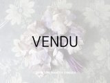 アンティーク コサージュ  薄紫の花
