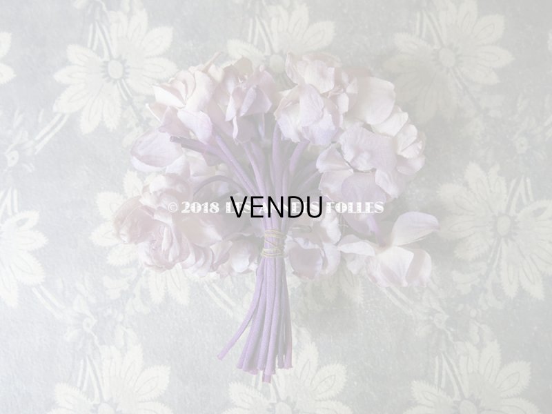 画像2: アンティーク コサージュ  薄紫の花