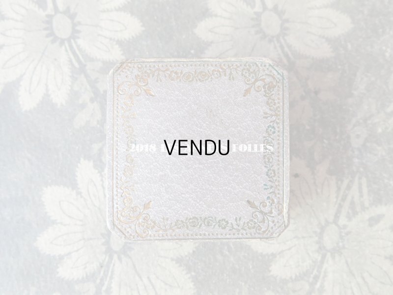 画像3: アンティーク ジュエリーボックス 金彩入り スモーキーパープル