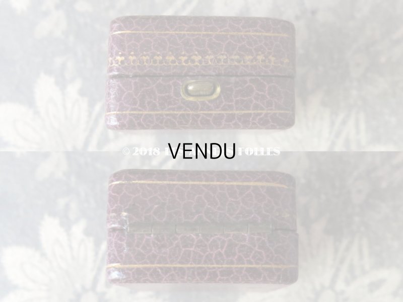 画像5: アンティーク ジュエリーボックス 金彩入り パープル