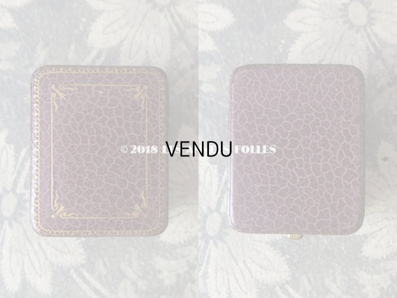 画像3: アンティーク ジュエリーボックス 金彩入り パープル