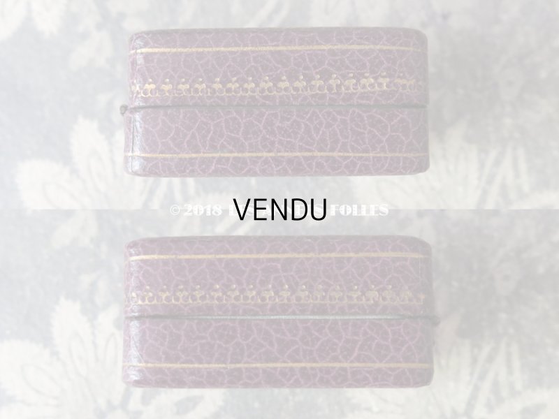 画像4: アンティーク ジュエリーボックス 金彩入り パープル