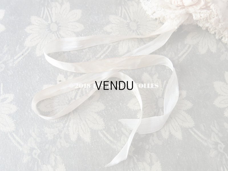 画像11: アンティーク ドール用 淡いピンクの薔薇のモチーフとレースのボネ