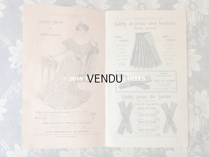 画像3: 1904年 アンティーク プランタンのカタログ レース&グローブ LUNDI 22 FEVRIER 1904 - AU PRINTEMPS -