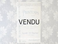 1904年 アンティーク プランタンのカタログ　レース＆グローブ LUNDI 22 FEVRIER 1904 - AU PRINTEMPS -