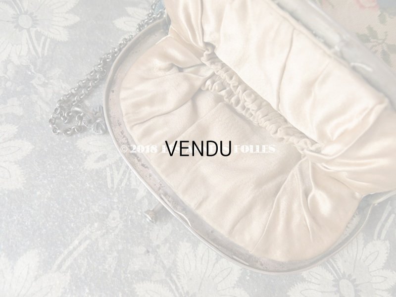 画像11: 19世紀末 アンティーク  オモニエール 薔薇模様 ニードルポイント シルバー製のフレーム