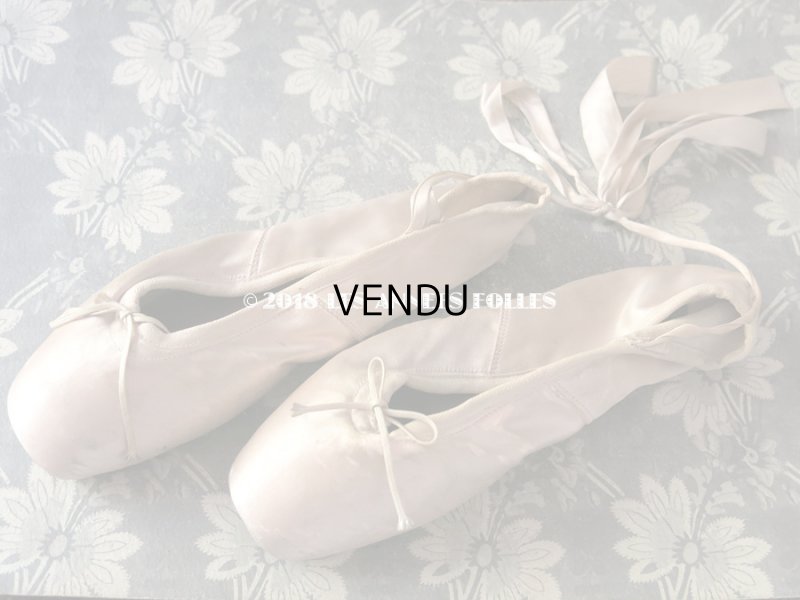 画像3: アンティーク 少女用 バレエシューズ パールピンク