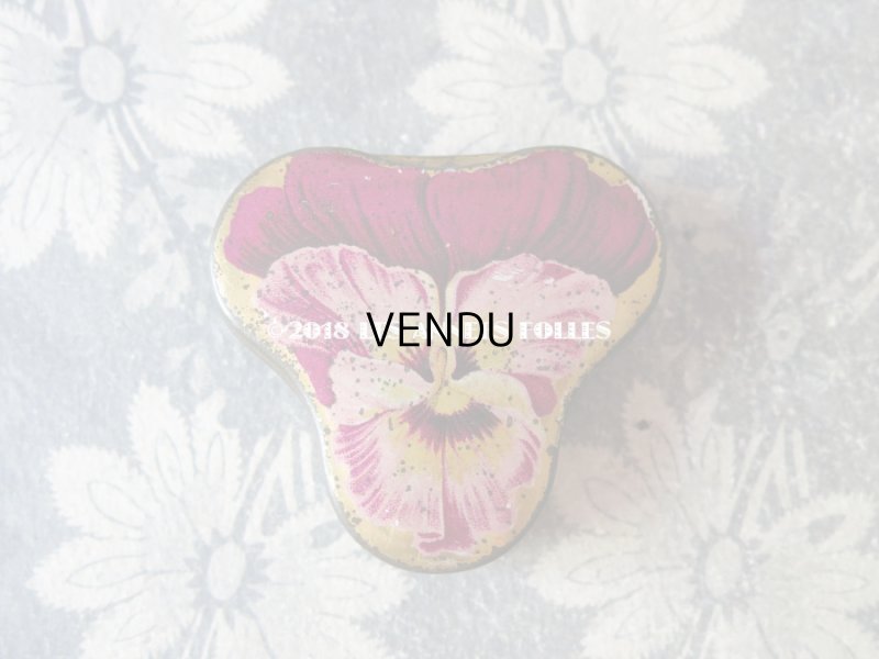 画像3: アンティーク パンジーのエパングルケース