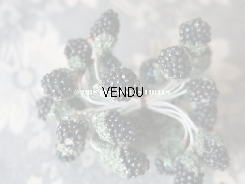 画像6: 1900年代 アンティーク ブラックベリー　コサージュ材料 