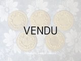 ＊蚤の市＊アンティーク  ロカイユ装飾のオーナメント 5ピースのセット