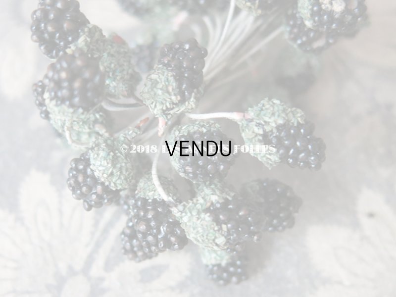 画像10: 1900年代 アンティーク ブラックベリー　コサージュ材料 