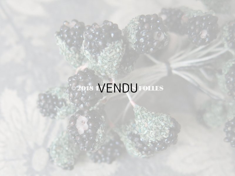 画像8: 1900年代 アンティーク ブラックベリー　コサージュ材料 