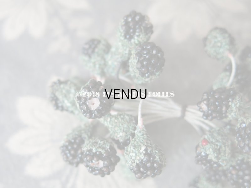 画像9: 1900年代 アンティーク ブラックベリー　コサージュ材料 