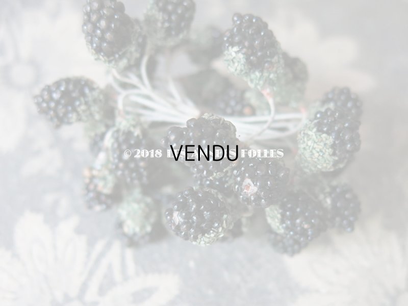 画像5: 1900年代 アンティーク ブラックベリー　コサージュ材料 