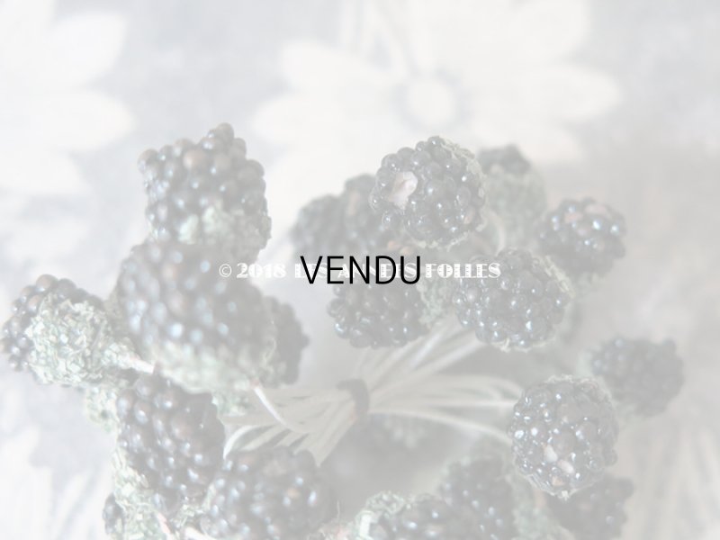 画像4: 1900年代 アンティーク ブラックベリー　コサージュ材料 