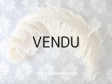19世紀末 アンティーク  帽子用 フェザー アイボリー 羽飾り 