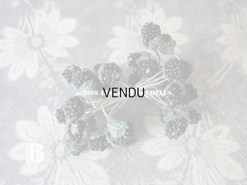 画像7: 1900年代 アンティーク ブラックベリー　コサージュ材料 