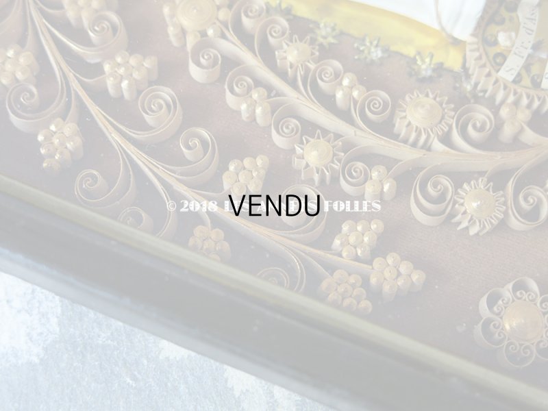 画像7: 19世紀 アンティーク ルリケール　聖遺物のガラスフレーム  聖人の遺品