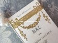 画像4: 1920年 アンティーク 舞踏会の手帳 薔薇とリボンのガーランド ペンシル付 CARNET DE BAL カルネ・ド・バル