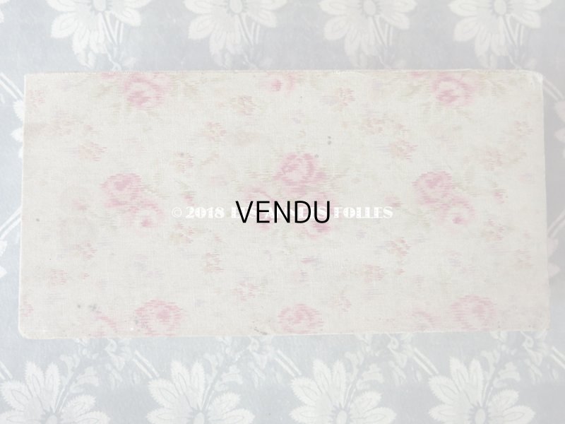 画像14: 1900年代 アンティーク カルトナージュチェスト  薔薇模様 ミラー付