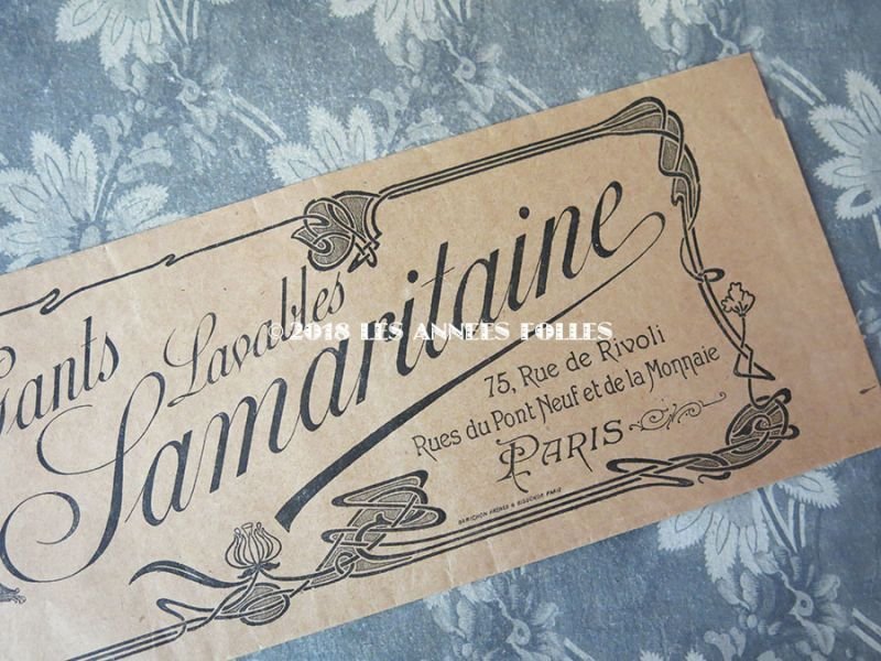 画像3: 1900年代 アンティーク グローブ用 天使の紙袋 GANTS LAVABLES SAMARITAINE - GRANDS MAGASINS DE LA SAMARITAINE -