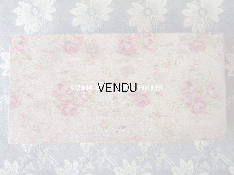 画像10: 1900年代 アンティーク カルトナージュチェスト  薔薇模様 ミラー付