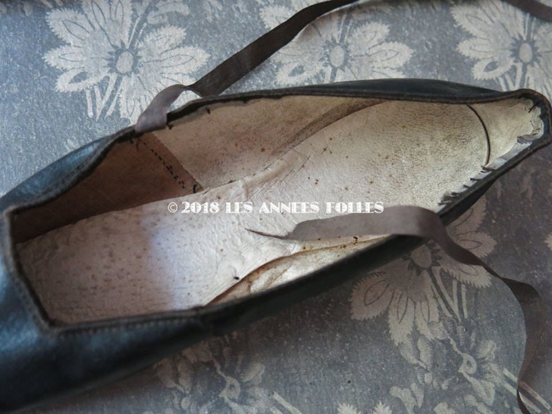 画像7: 19世紀前期(1800〜1850) アンティーク シューズ 黒