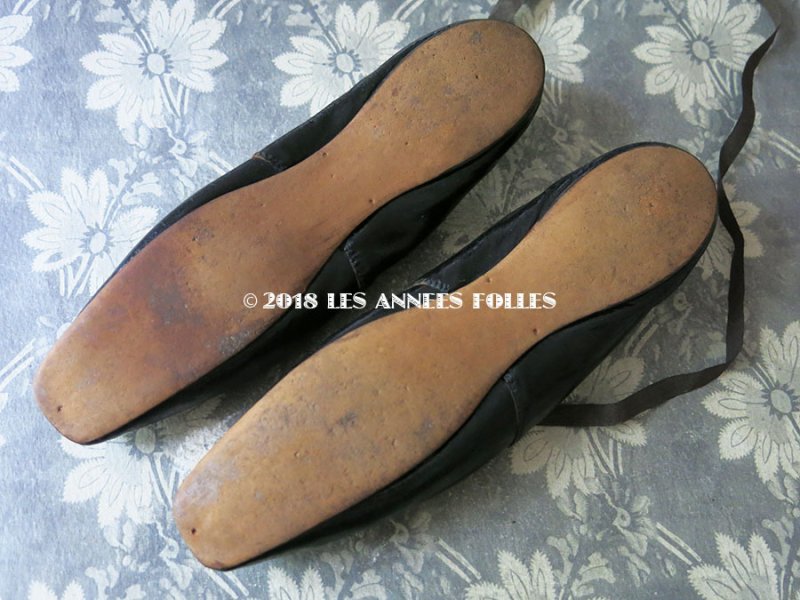 画像3: 19世紀前期(1800〜1850) アンティーク シューズ 黒