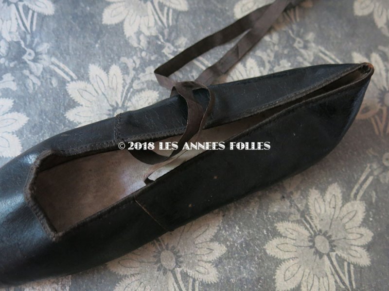 画像6: 19世紀前期(1800〜1850) アンティーク シューズ 黒