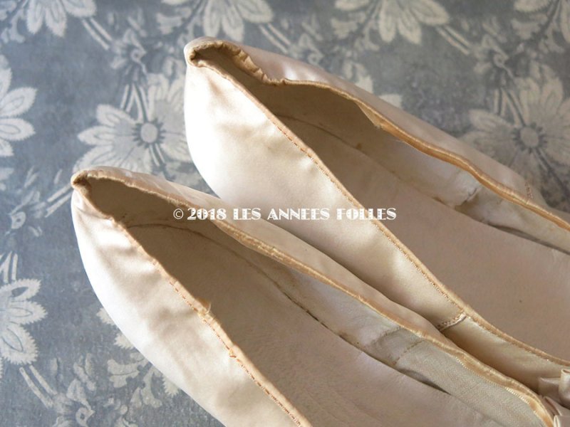 画像8: 19世紀末 アンティーク ウエディング シューズ - C.F.BALLY -
