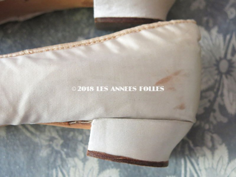 画像7: 19世紀末 アンティーク ウエディング シューズ - C.F.BALLY -