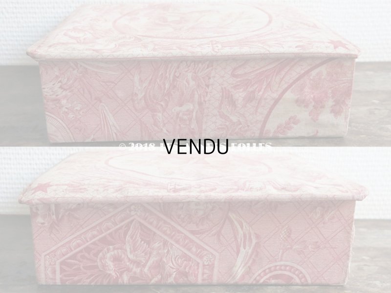 画像10: 1900年代 アンティーク 天使&鳥&スフィンクス カルトナージュボックス