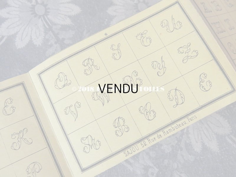 画像8: 1855年 アンティーク アルファベットの図案帳 COLLECTION CHOISIE DES DESSINS D'OUVRAGES DE LA MAISON SAJOU N17 - MAISON SAJOU -