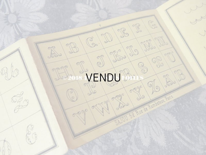 画像9: 1855年 アンティーク アルファベットの図案帳 COLLECTION CHOISIE DES DESSINS D'OUVRAGES DE LA MAISON SAJOU N17 - MAISON SAJOU -