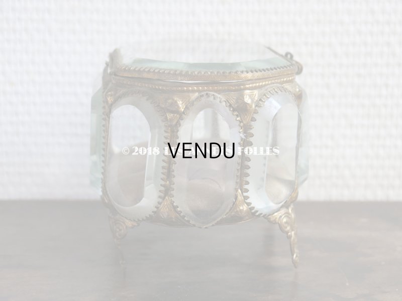 画像5: 19世紀 アンティーク ジュエリーボックス　オクタゴナル　スモーキーパープルのクッション