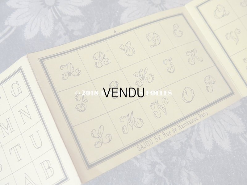 画像7: 1855年 アンティーク アルファベットの図案帳 COLLECTION CHOISIE DES DESSINS D'OUVRAGES DE LA MAISON SAJOU N17 - MAISON SAJOU -