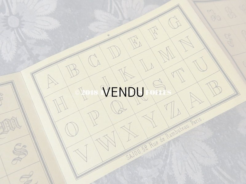 画像6: 1855年 アンティーク アルファベットの図案帳 COLLECTION CHOISIE DES DESSINS D'OUVRAGES DE LA MAISON SAJOU N17 - MAISON SAJOU -