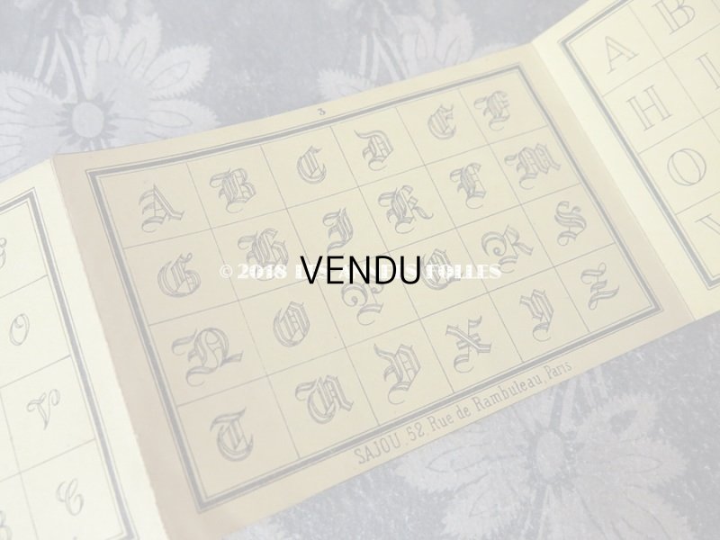 画像5: 1855年 アンティーク アルファベットの図案帳 COLLECTION CHOISIE DES DESSINS D'OUVRAGES DE LA MAISON SAJOU N17 - MAISON SAJOU -