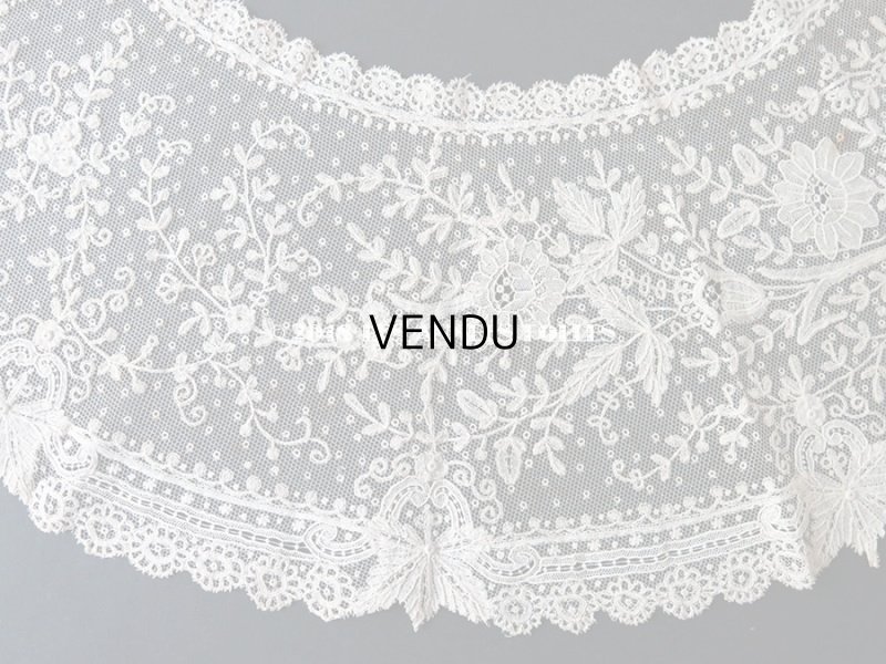 画像3: 19世紀末 アンティーク ニードルレース 付け襟 ポワンドガーズ 【ポワン・ド・ガーズ】 