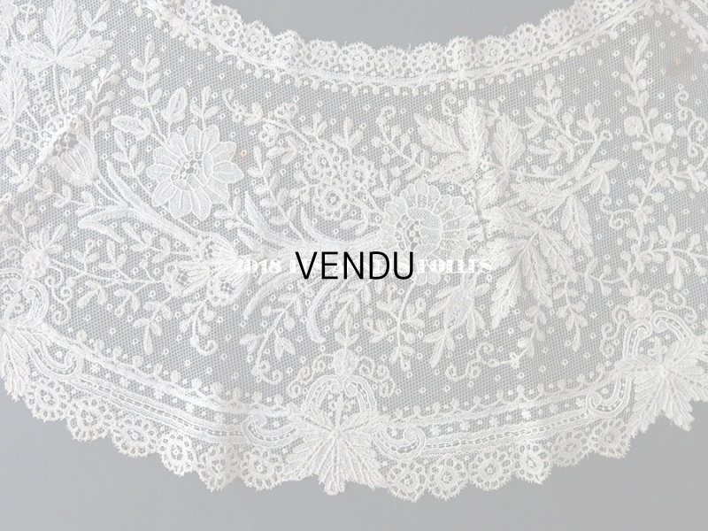 画像5: 19世紀末 アンティーク ニードルレース 付け襟 ポワンドガーズ 【ポワン・ド・ガーズ】 