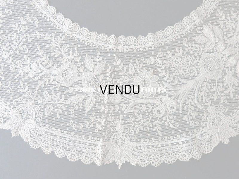 画像4: 19世紀末 アンティーク ニードルレース 付け襟 ポワンドガーズ 【ポワン・ド・ガーズ】 