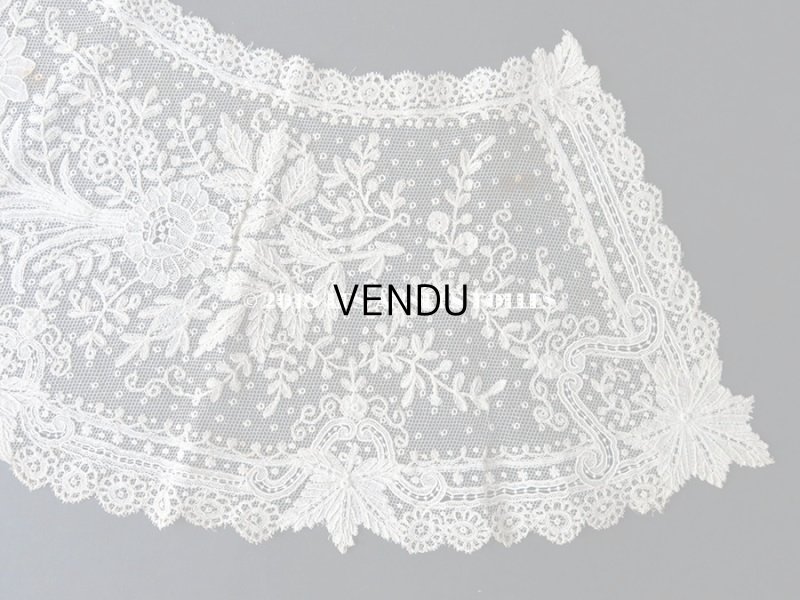 画像6: 19世紀末 アンティーク ニードルレース 付け襟 ポワンドガーズ 【ポワン・ド・ガーズ】 